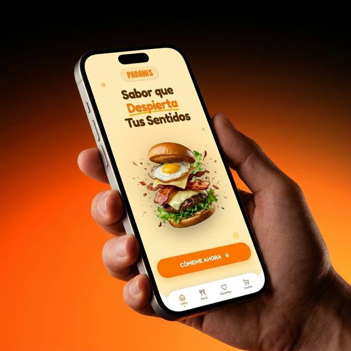 Padani's Mobile Web-App Mockup